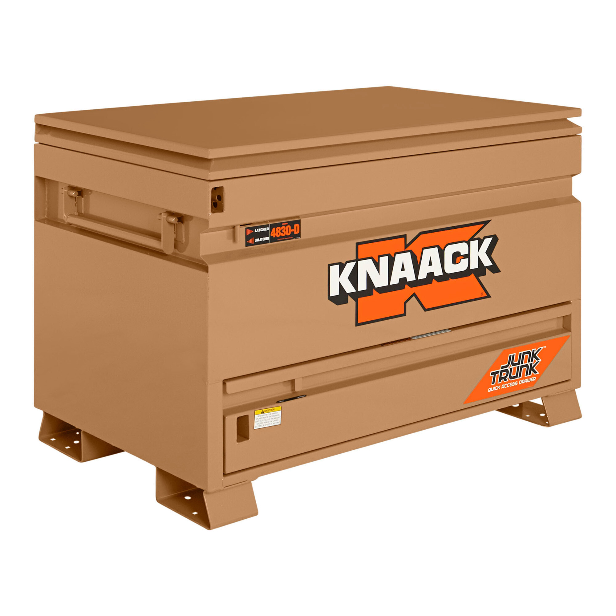 KNAACK Jobmaster Tool Box Junk Trunk, 17 Cu. Ft., 48in.W x 30in.D x 35in.H, Tan, Model# 4830-D-KL